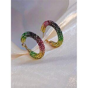 Multicolor Hoop Earrings